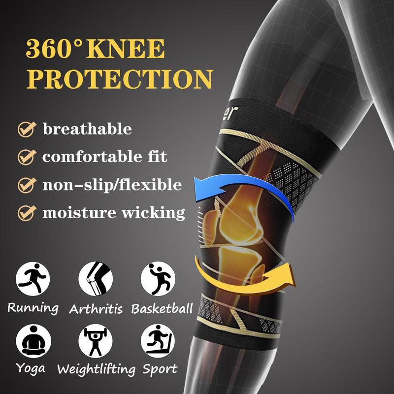 Copper Knee Brace with Strap for Knee Support