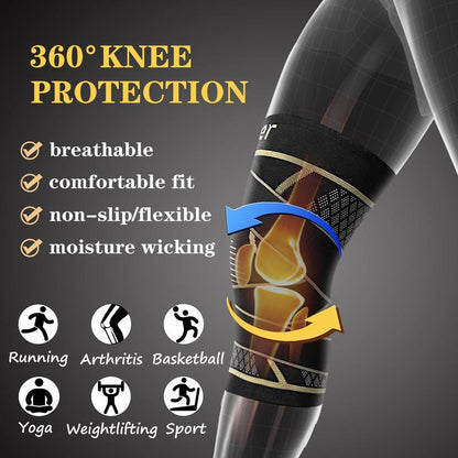 Copper Knee Brace with Strap for Knee Support