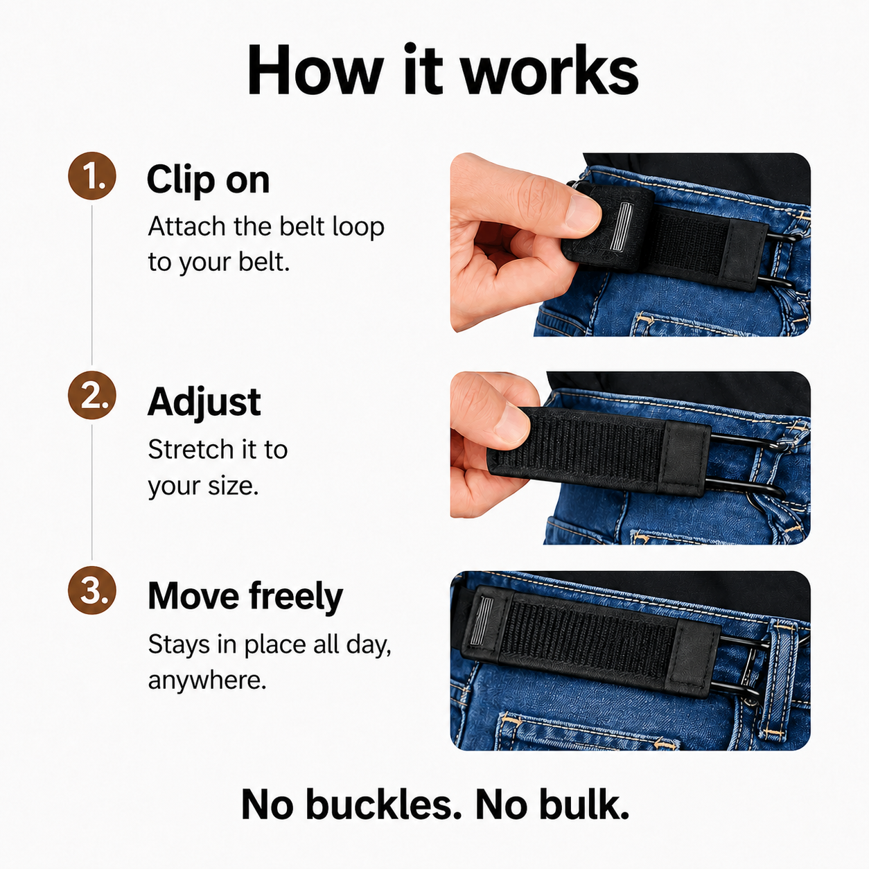 FlexBelt™ ✦ No Buckle. No Pressure. Just Comfort.