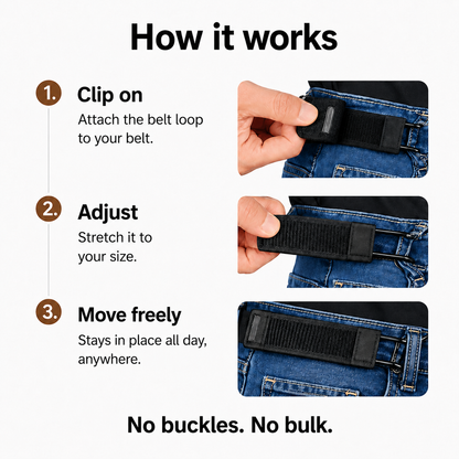 FlexBelt™ ✦ No Buckle. No Pressure. Just Comfort.
